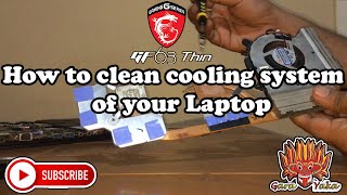 How to Clean Cooling System of Your Laptop | MSI GF63 THIN 9SC Disassembly Tutorial | Clean Lap Fan!