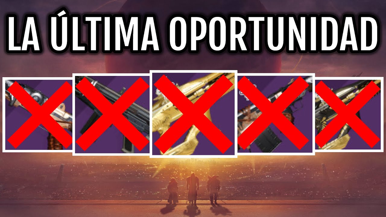 ⁣ÚLTIMA OPORTUNIDAD de OBTENER ESTAS 10 ARMAS! | Destiny 2