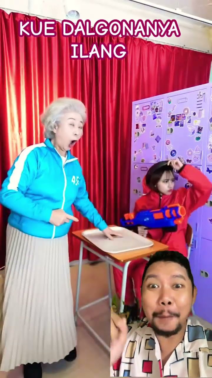 KUE DALGONANYA DIAMBIL NENEK DAN CUCU!!!? #funny #mostfunny #funnygame #squidgame