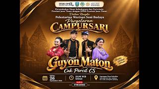 LIVE STREAMING: Pergelaran Campursari Guyon Maton Cak Percil CS di Jombang