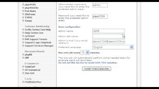 How to install WebCalendar from Fantastico