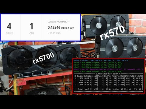 rx5700 u0026 rx570 btc rig update 2021 - Nicehash/Claymore miner | Profitability, hash, cost u0026 more