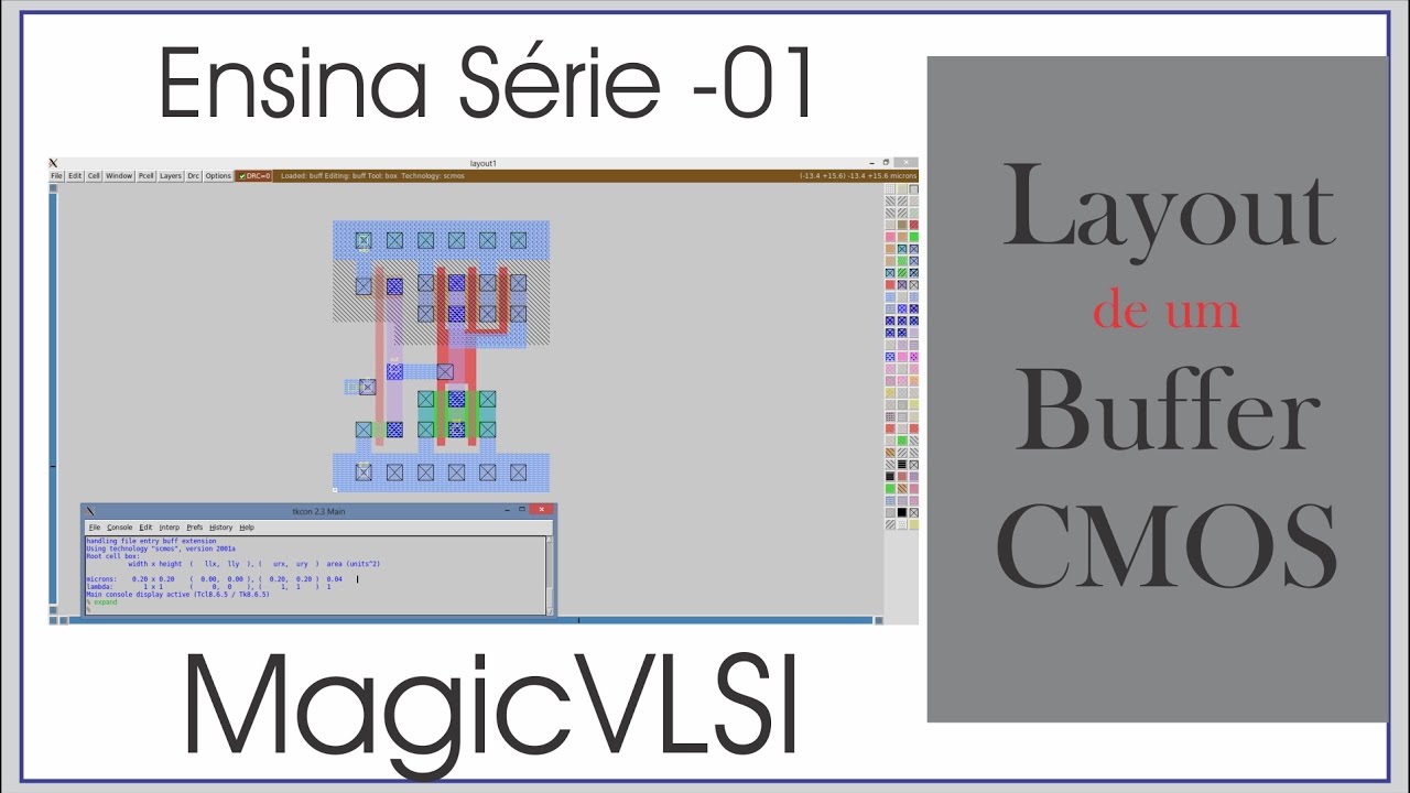 Bobsien Ensina S01E11 - Layout de um Buffer CMOS - YouTube