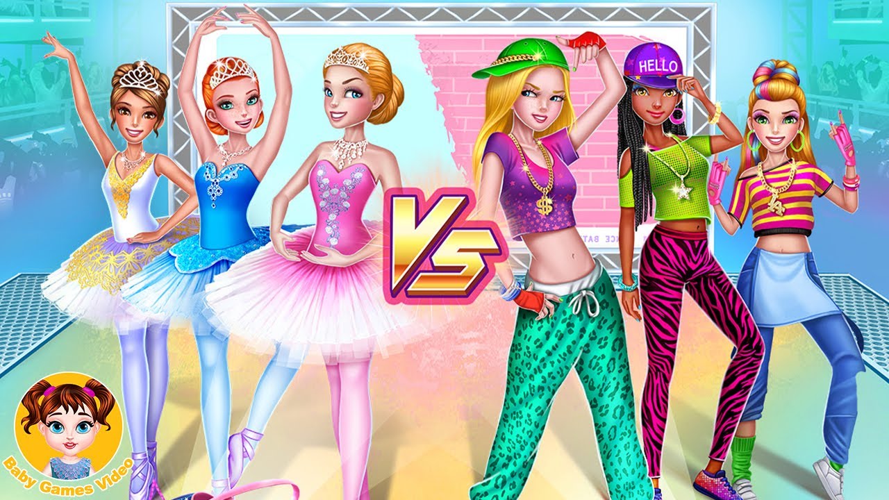 Dance Clash Ballet Vs Hip Hop Dress Up Style Game Game Video For Girls YouTube
