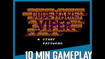 10 Minute Gameplay: Code Name: Viper (1990) NES