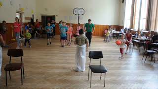 Deň detí 2018 - Skákanie vo vreci - Obec Bodiná