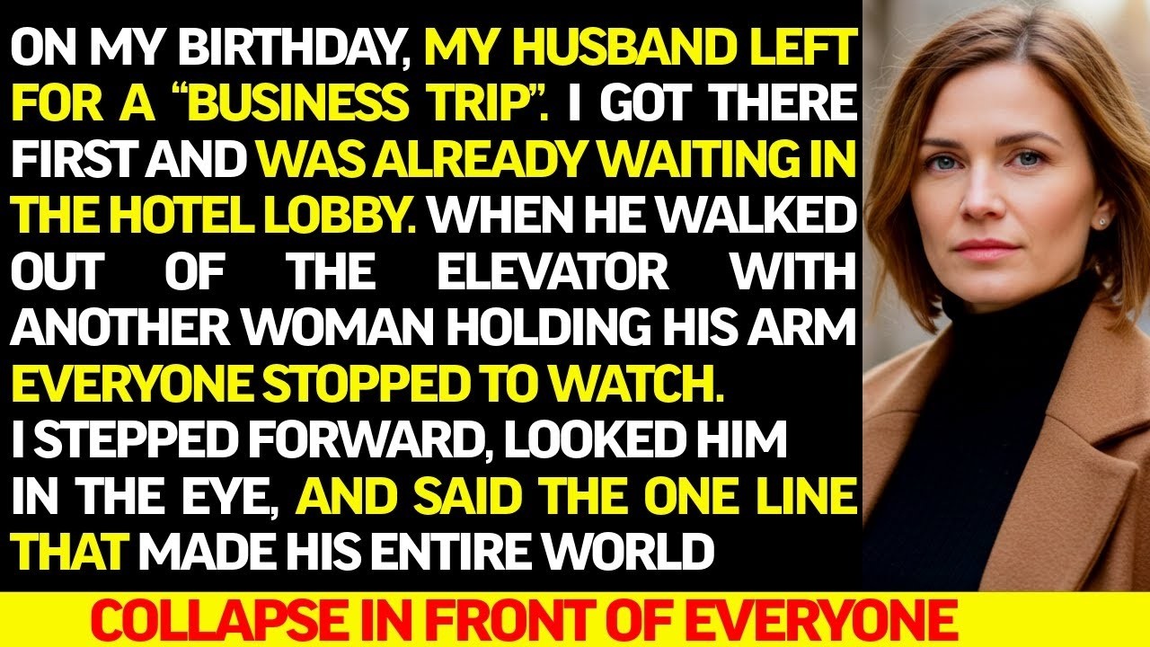 On my Birthday, My Husband Left for a “Business Trip”—But I Was Already Waiting in the Hotel Lobby
