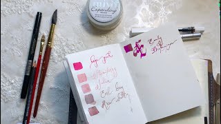 The Difference Between Shading, Sheening & Shimmer Inks | & a Little Swatching Party