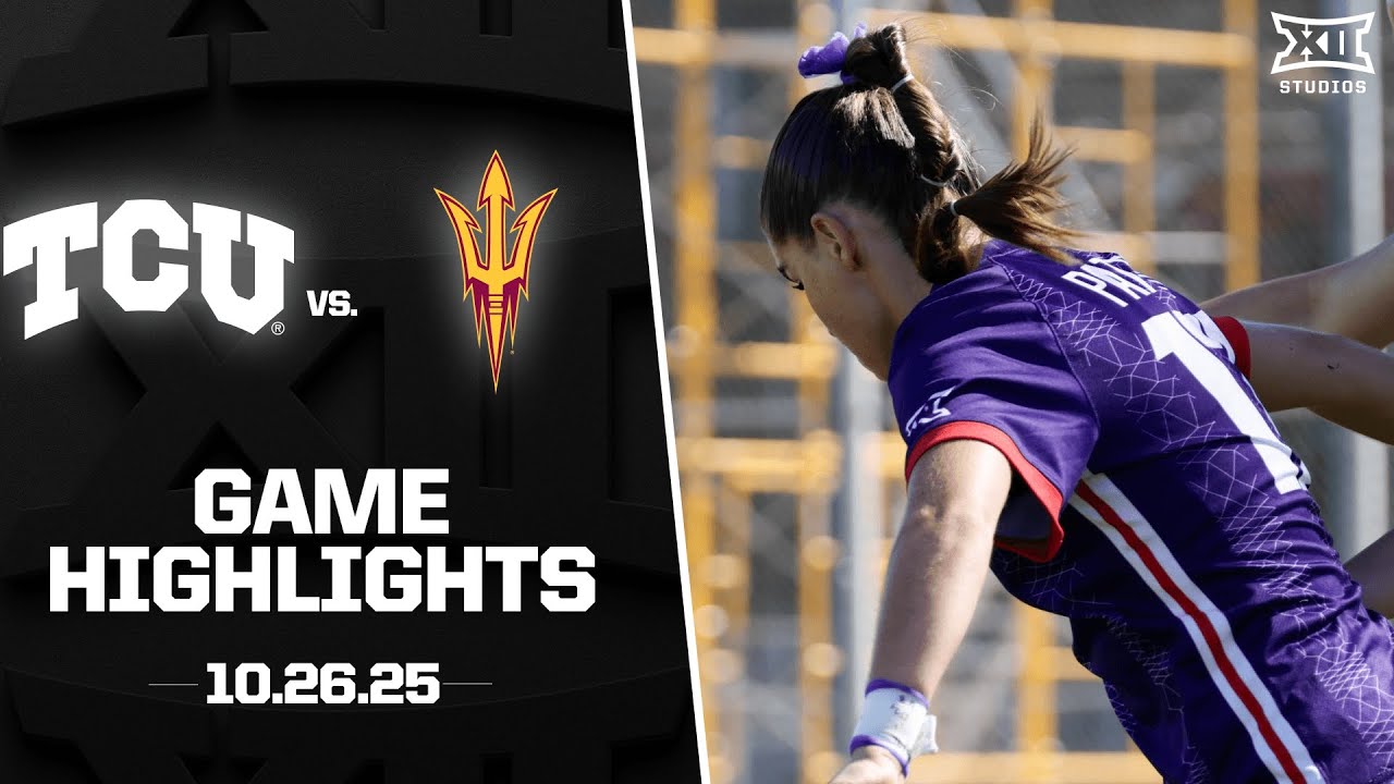 #9 TCU vs. Arizona State Highlights (10.26.25) | 2025 Big 12 Soccer