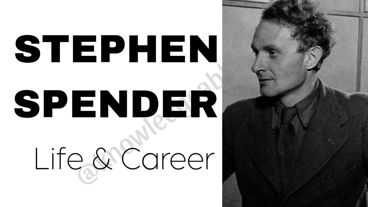 Stephen spender life and career summary in hindi// 20th century british poetry