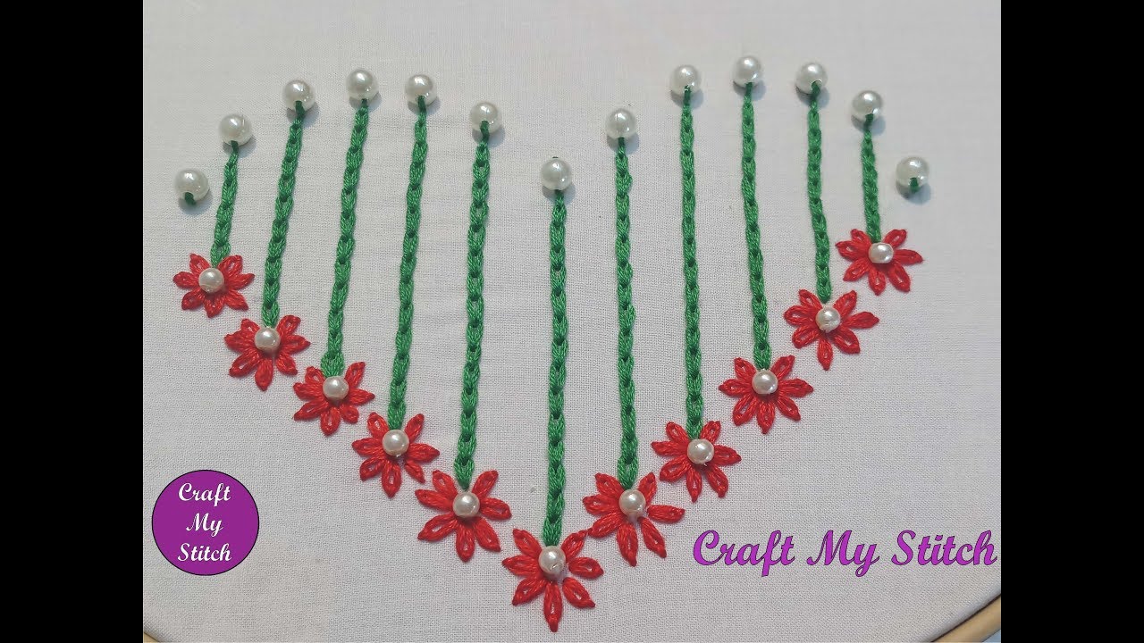 Hand embroidery - ❤ Easy Heart embroidery for beginners ❤ by Craft My Stitch