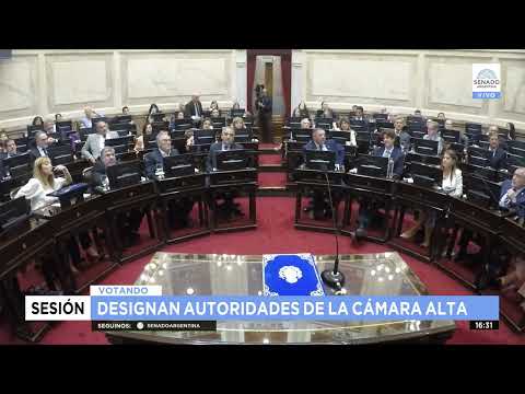 VOTACIÓN PRESIDENCIA PROVISIONAL DEL SENADO - SESIÓN ESPECIAL 13-12-23