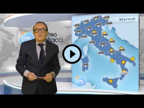 Video Previsioni meteo per martedì 6 maggio. Maltempo al Centro e al Nord