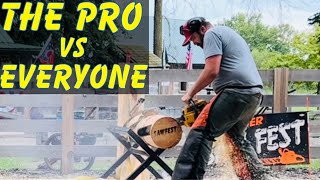The Pro VS Everyone!  Can You Spot Him?  3 Cube 50cc Nitro Racing!