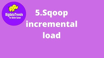 sqoop incremental load