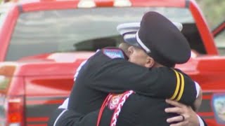Supporters turn out for Battalion Chief Burchett's funeral