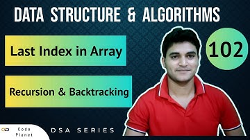 L-102 | Last index in array | Recursion & Backtracking | DSA Series #dsa #coding
