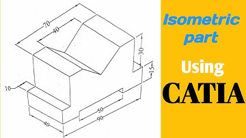 Catia tutorial|| Isometric part||Cad modeling