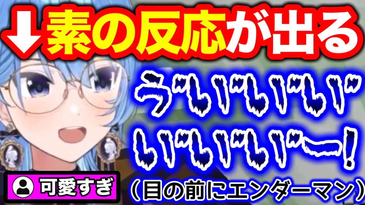 【ガチ反応】目の前に天敵が現れ、ビビり散らかすすいちゃん【ホロライブ切り抜き/星街すいせい】