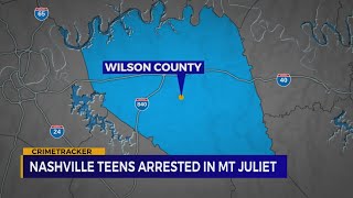 Nashville teens arrested for car burglary in Mt. Juliet