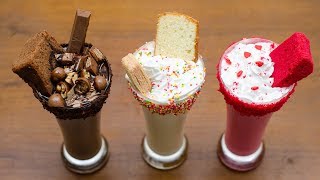 3 EASY CAKE SHAKE RECIPE l CHOCOLATE CAKE SHAKE l VANILLA CAKE SHAKE l RED VELVET CAKE SHAKE