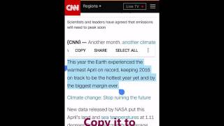 Copy text on Android and paste it on PC. screenshot 2