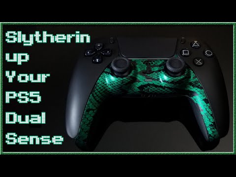 Custom ps5 controller face plate. snake skin dual sense.