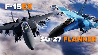 What Can SU-27 Flanker Do Against F-15EX | DCS World