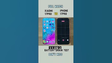 Flagship battery showdown! ⚡ Putting the Xiaomi 17 Pro against the iPhone 17 Pro until one gives up.