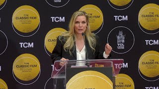 Michelle Pfeiffer speech at her handprint and footprint ceremony | 2025 TCM Classic Film Festival