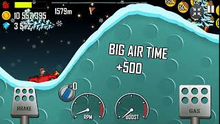 hill climb racing hill climber car stage XMAS سباقات تسلق التلال سيارة متسلق التل مرحلة عيد الميلاد screenshot 1