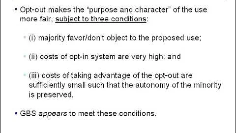 Google Book Search Settlement (Fair Use Part 1)