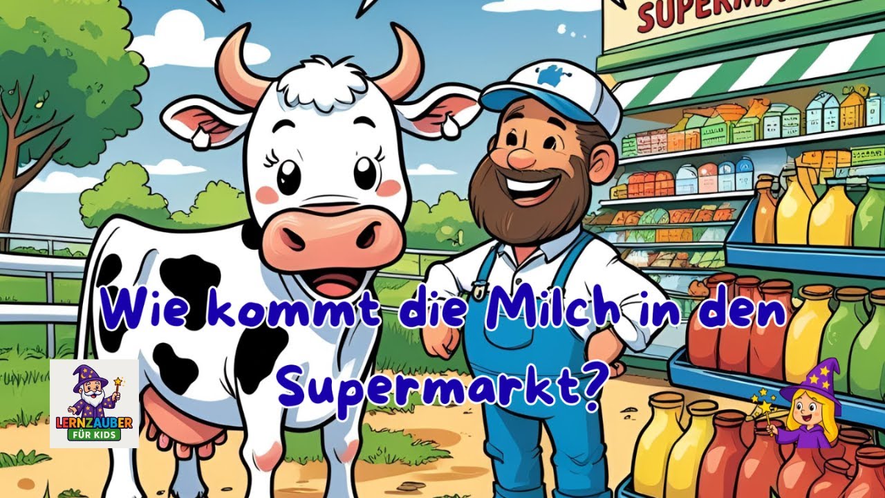Wie kommt die Milch in den Supermarkt
