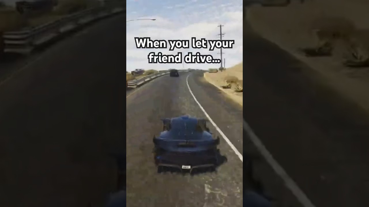 Pov: You Let Your Friend drive…#gta5 #gaming #gta #grandtheftauto #gtaonline #funny #gtav #gta5fails