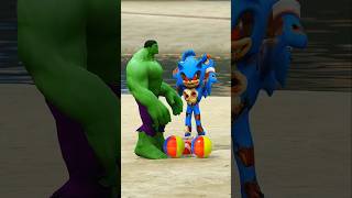 ZOMBIE SONIC VS CAPTAIN AMERICA SPIDERMAN AND HULK THE ULTIMATE SHOWDOWN #gta5 #shorts #gaming