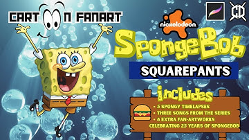Cartoon Fanart | SpongeBob | 5 Spongy Drawings #spongebobart #spongebobfans #nick #fanartcommunity