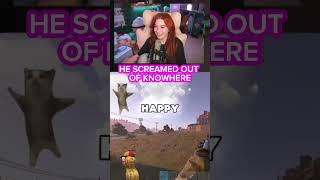 He Screamed Out Of Nowhere #theburntpeanut #funny #gaming #rust #twitch #peanut #gingy #streamer