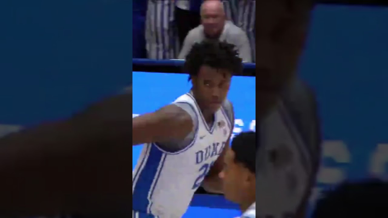 Patrick Ngongba II with the SLAM!😳Watch No. 20 Louisville-No. 4 Duke 