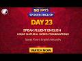 Speak Fluent English Using Natural Word Combinations | Day – 23 | 50 Days Spoken English