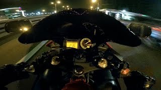 Прострел по трассе в 1 час ночи. Honda CBR 600 F4i