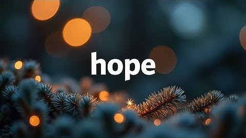 Finding Hope and tough times. A biblical sermon. ￼