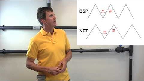Distinguishing between BSP and NPT thread types in plastic pipe systems