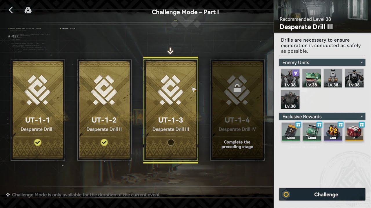 Challenge Mode Part 1 UT-1-3 Gameplay | Girls Frontline 2: Exilium ...