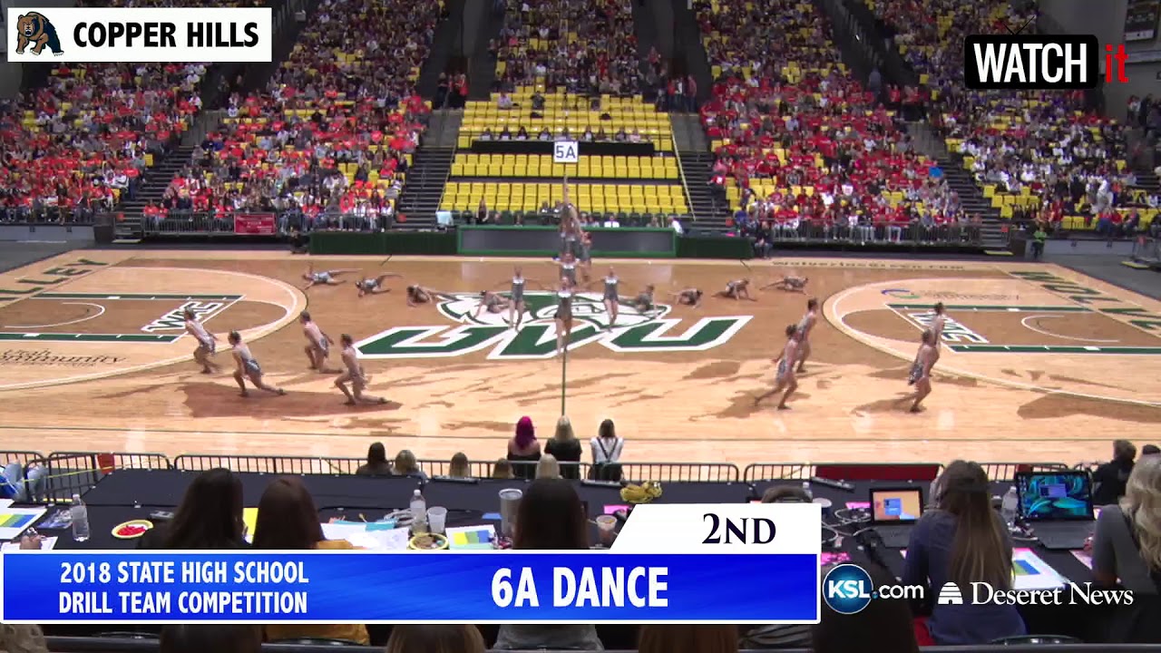 6A Copper Hills High School 1st Overall UHSAA Drill Team 2018 YouTube