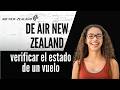 Cómo verificar el estado de un vuelo de Air New Zealand