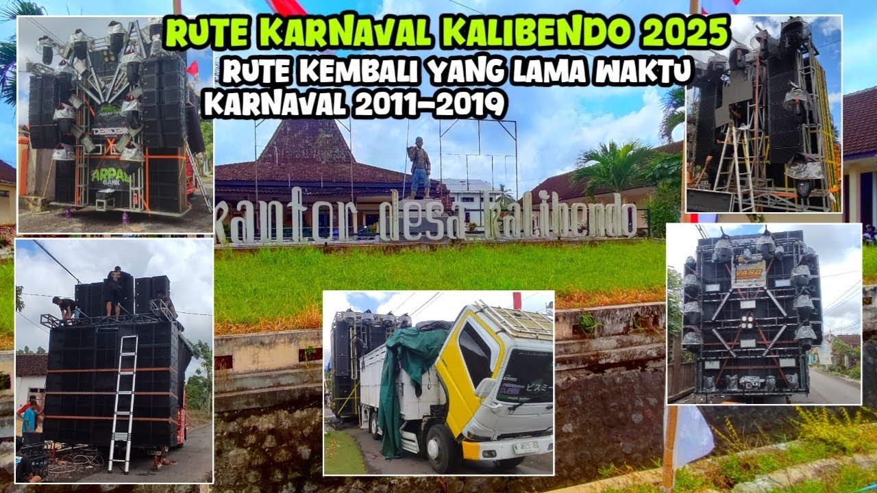 Rute jalur karnaval kalibendo 2025 kembali ke rute yang lama waktu karnaval 2011-2019