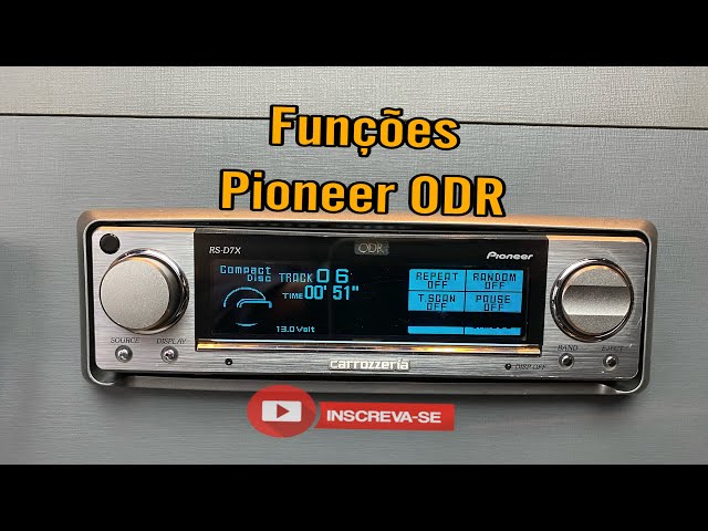 Funções do Player Carrozzeria ODR, detalhes de equalização e muito
