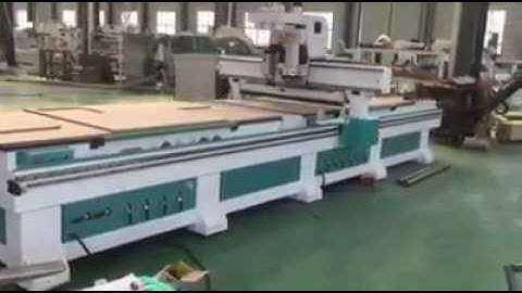 Dual Table 6+4 5KWl HSD Heads With HSD Boring Head 5+4CNC Nesting Machine