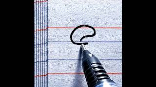 how to write E in cursive writing