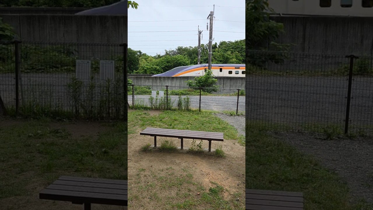 東北新幹線沿線の某公園内ビュースポットで撮影の121B（つばさ121号）＿2026年6月